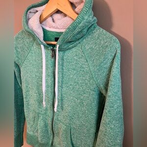 American Eagle Outfitters Plush Zip Up Sherpa Hoodie